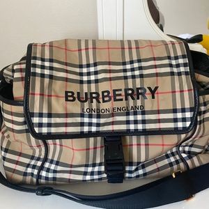 Burberry diaper bag